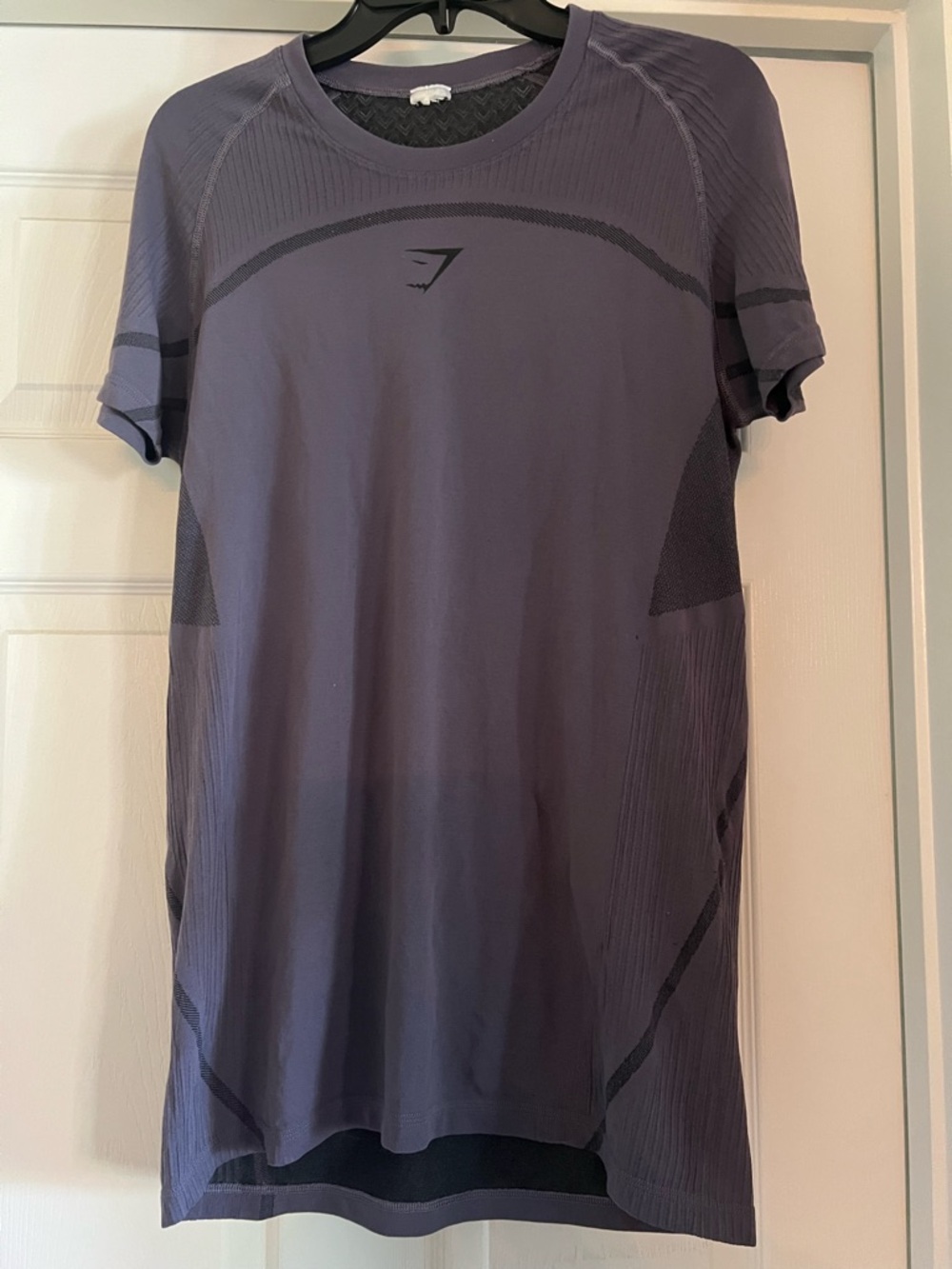 Gymshark Men’s Short Sleeve Seamless Tee — Charcoal Purple